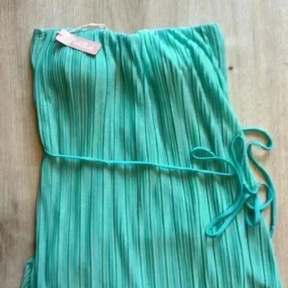 Pink blush mint strapless dress size medium with tags - Picture 4 of 4